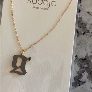 “G” Gold Dipped Initial Necklace